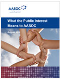 This is a picture of the cover page of AASOC's public interest paper.