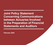 Thumbnail of JPS - Joint Policy Statement Concerning Communications between Actuaries Involved in the Preparation of Financial Statements and Auditors.