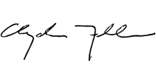 Clyde MacLellan's signature