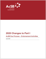 Cover Photo of the 2020 Changes to Part 1 of AcSB Due Process 