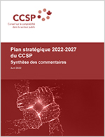 Vignette du document Synthèse des commentaires sur le plan stratégique 2022-2027 du Conseil sur la comptabilité dans le secteur public