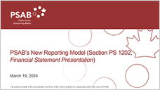 Thumbnail of the first page of the Reporting Model Webinar.