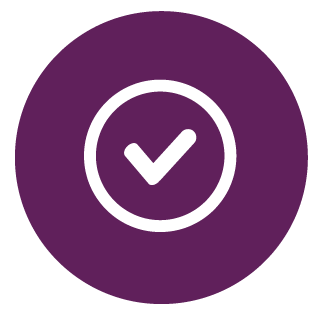 Checkmark within a circle